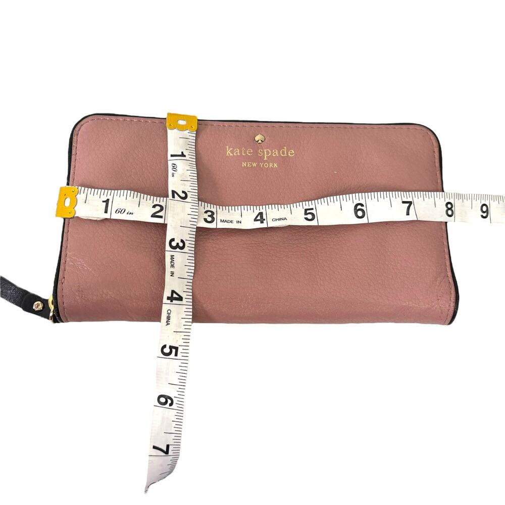Kate Spade New York Cobble Hill Lacey Wallet Pink Mauve Leather Zip PWRU1801 - Picture 13 of 15